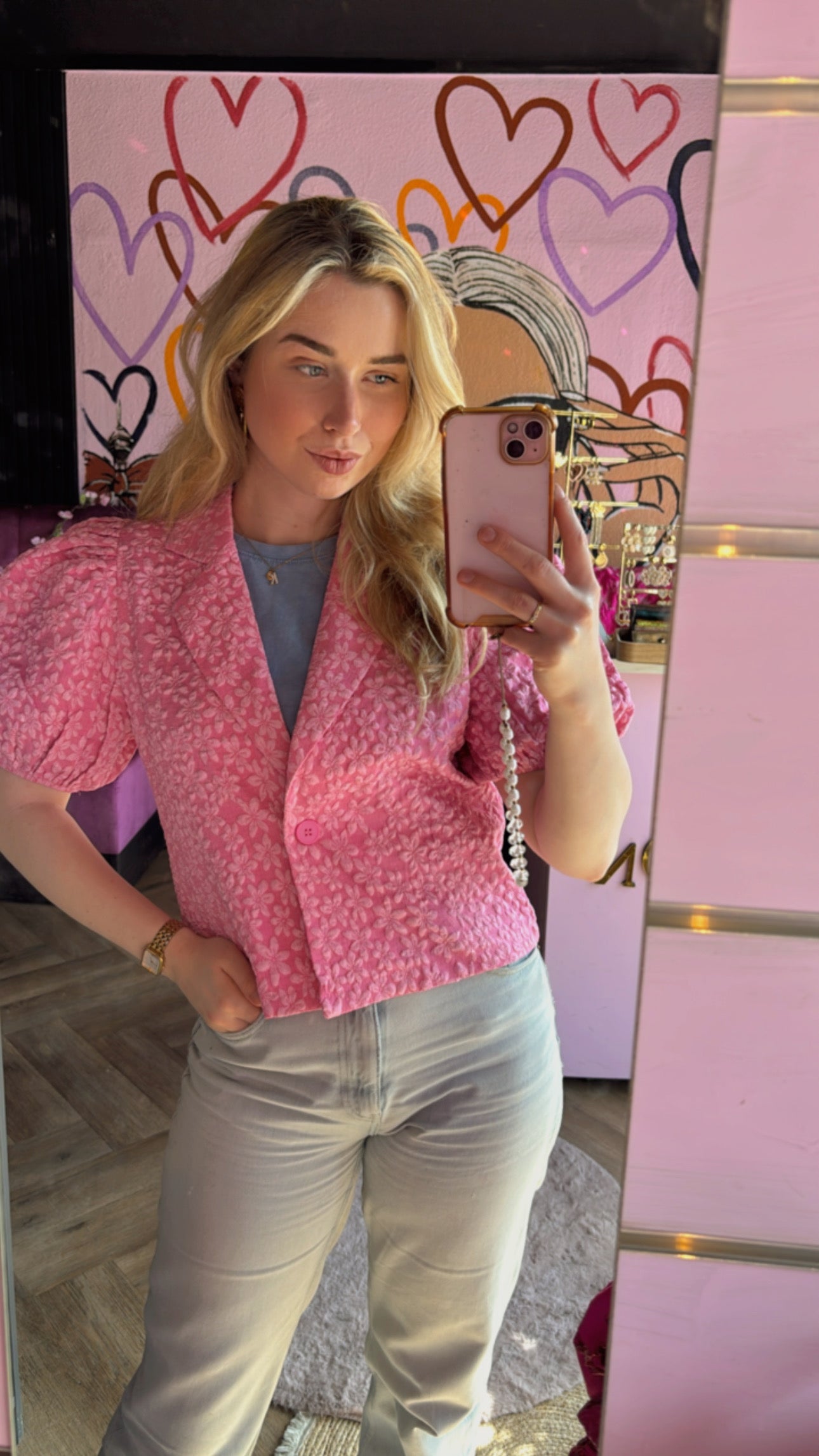 Blazer Bloom Pink