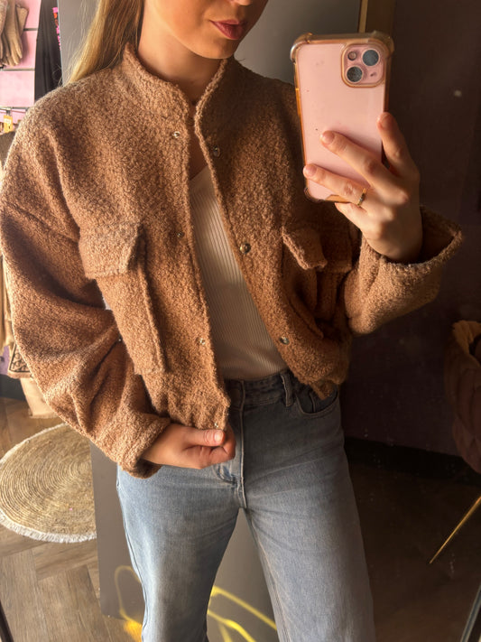 Teddy bomber camel