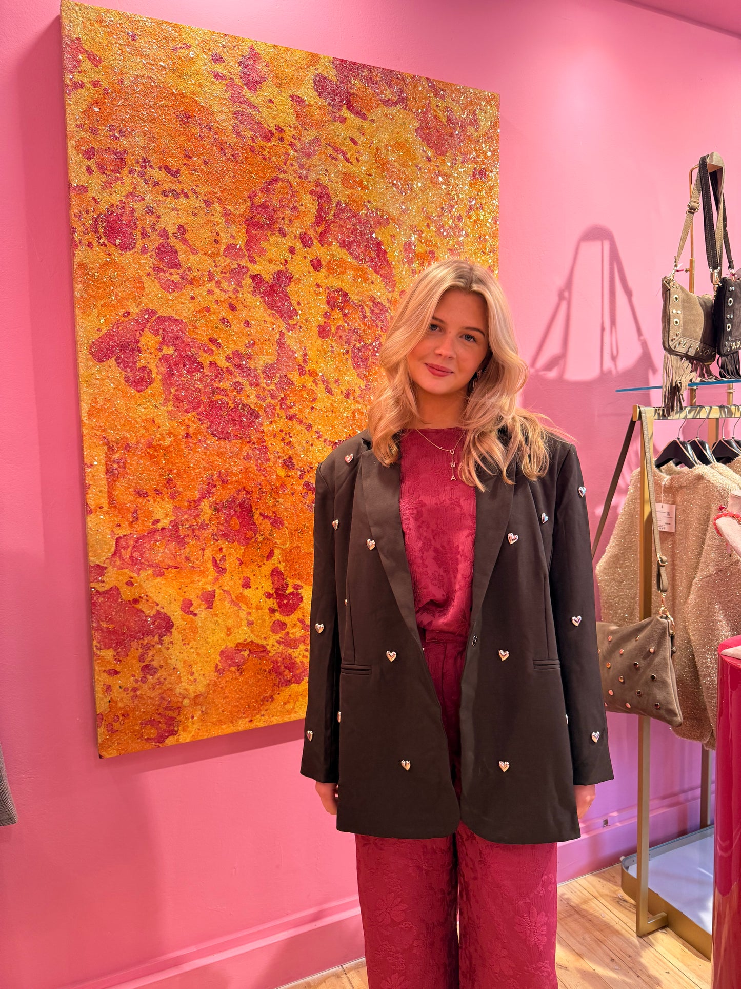 Heart blazer Luna bruin