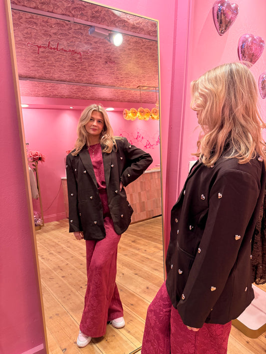 Heart blazer Luna bruin