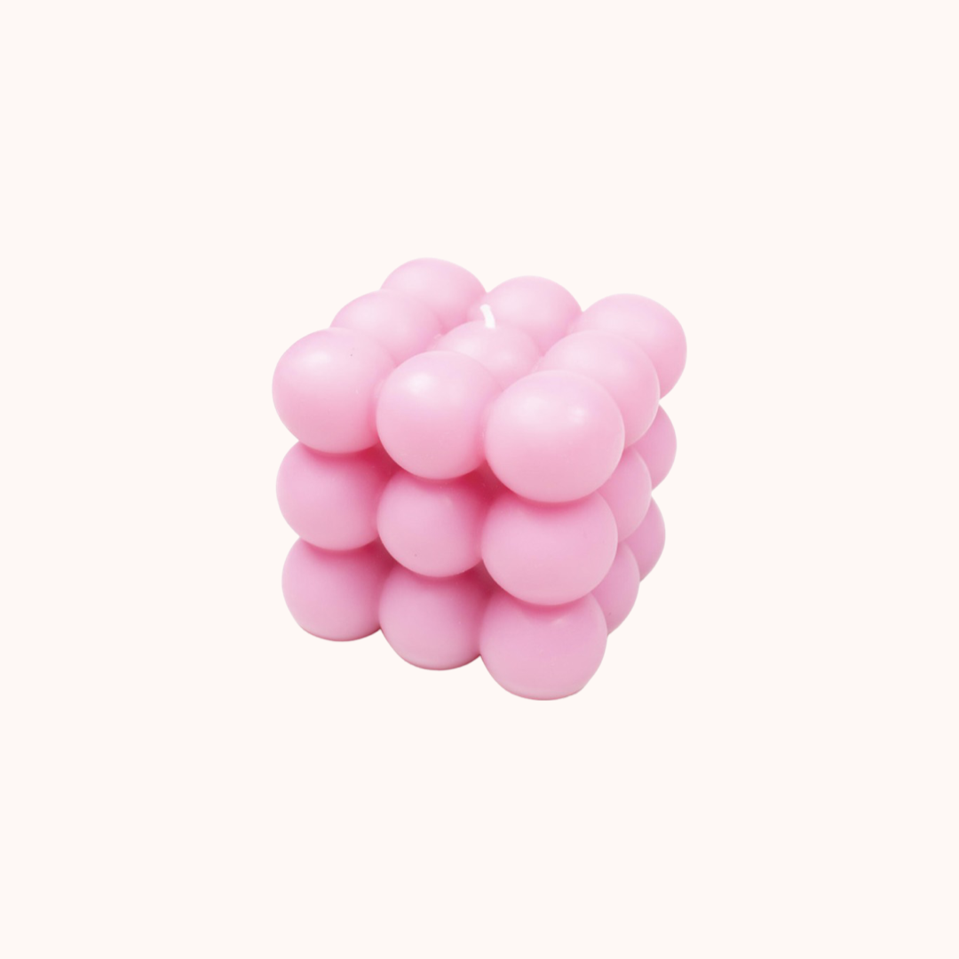 Ravie bubble kaars XL pink