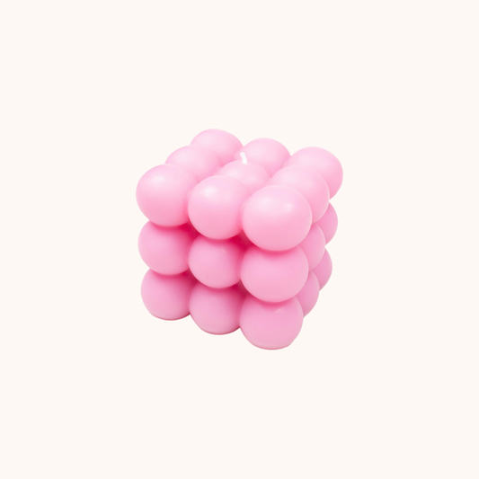Ravie bubble kaars XL pink